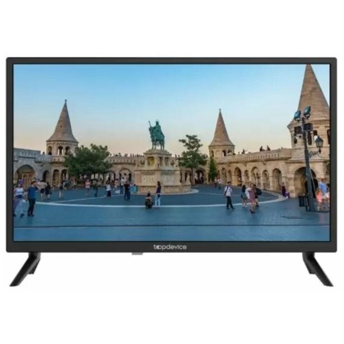 Телевизор TOPDEVICE 24" TDTV24BN02H, HD, DLED, DVB-T/C/T2/S2, CI+, USB, H.265, Dolby, AC-3, black