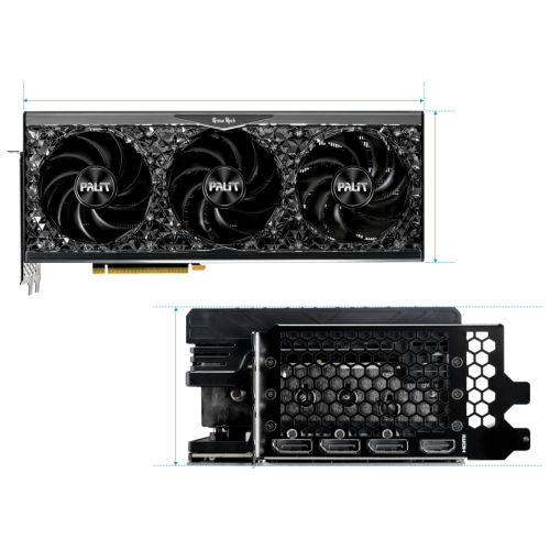 Видеокарта Palit RTX4070Ti GAMEROCK  12Gb 192 GDDR6X 2310/21000 HDMIx1 DPx3 HDCP Ret