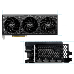 Видеокарта Palit RTX4070Ti GAMEROCK OC NVIDIA  12Gb 192 GDDR6X 2310/21000 HDMIx1 DPx3 HDCP Ret