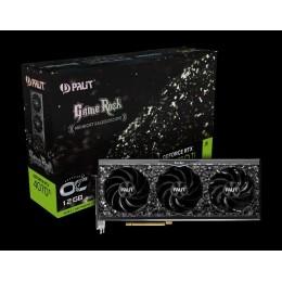Видеокарта Palit RTX4070Ti GAMEROCK OC NVIDIA  12Gb 192 GDDR6X 2310/21000 HDMIx1 DPx3 HDCP Ret