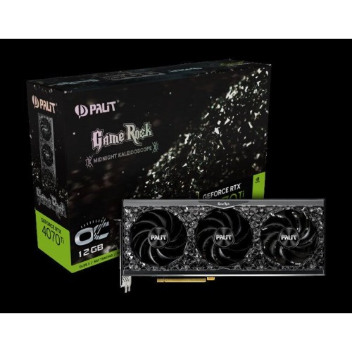 Видеокарта Palit RTX4070Ti GAMEROCK OC NVIDIA  12Gb 192 GDDR6X 2310/21000 HDMIx1 DPx3 HDCP Ret