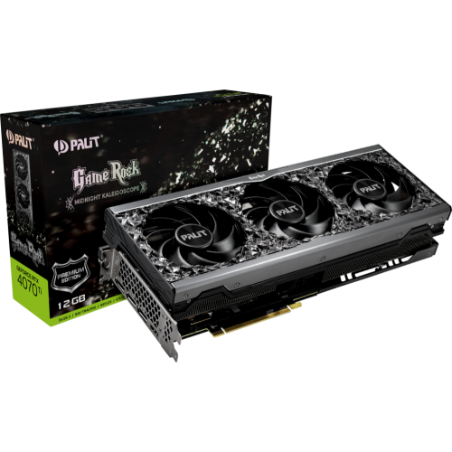 Видеокарта Palit RTX4070Ti GAMINGPRO OC NVIDIA GeForce RTX 4070TI PCI-E 4.0 12288Mb 192 GDDR6X 2310/21000 HDMIx1 DPx3 HDCP Ret