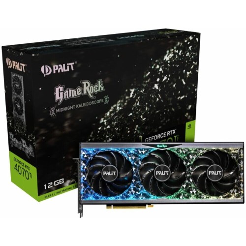 Видеокарта Palit RTX4070Ti GAMINGPRO OC NVIDIA GeForce RTX 4070TI PCI-E 4.0 12288Mb 192 GDDR6X 2310/21000 HDMIx1 DPx3 HDCP Ret