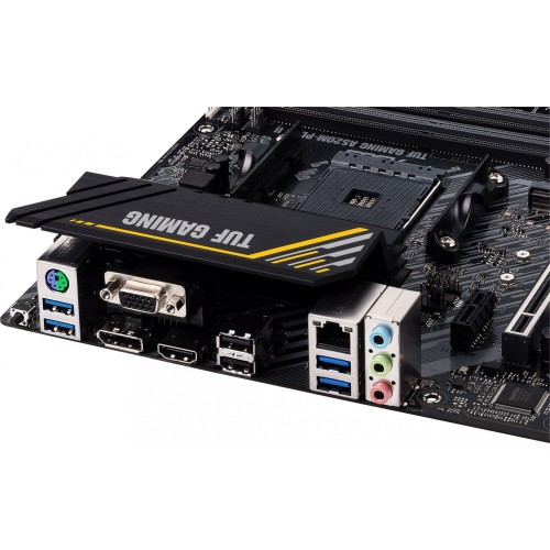 Материнская плата Asus TUF GAMING A520M-PLUS II  Soc-AM4  4xDDR4 mATX AC`97 8ch(7.1) GbLAN RAID+VGA+HDMI+DP