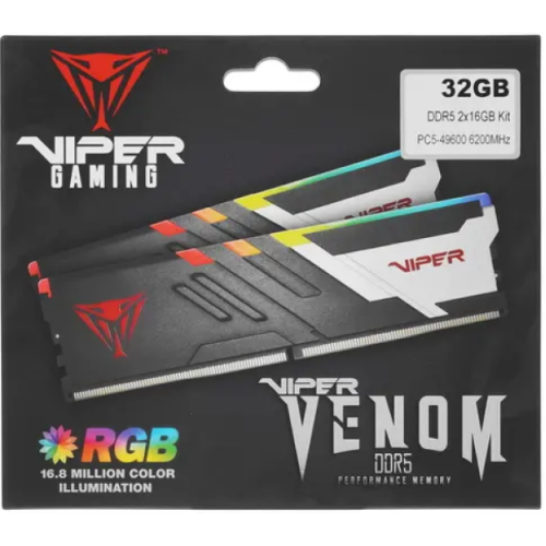 Модуль памяти PATRIOT DIMM VENOM 32GB 7200MHZ RGB PVVR532G720C34K