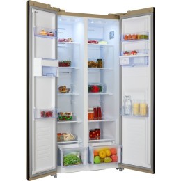 Холодильник NORDFROST RFS 484D NFH inverter шампань