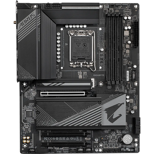 Материнская плата Gigabyte B760 AORUS ELITE AX Soc-1700 Intel B760 4xDDR5 ATX AC`97 8ch(7.1) 2.5Gg RAID+HDMI+DP