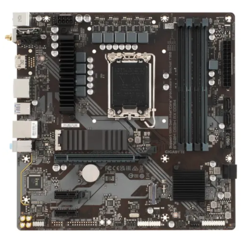 Материнская плата Gigabyte B760M DS3H AX DDR4 Soc-1700 Intel B760 4xDDR4 mATX AC`97 8ch(7.1) 2.5Gg RAID+HDMI+DP