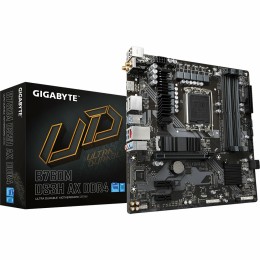 Материнская плата Gigabyte B760M DS3H AX DDR4 Soc-1700 Intel B760 4xDDR4 mATX AC`97 8ch(7.1) 2.5Gg RAID+HDMI+DP