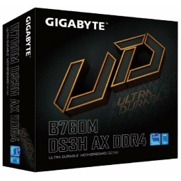Материнская плата Gigabyte B760M DS3H AX DDR4 Soc-1700 Intel B760 4xDDR4 mATX AC`97 8ch(7.1) 2.5Gg RAID+HDMI+DP