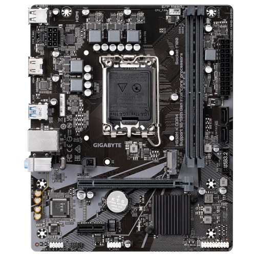 Материнская плата Gigabyte H610M K DDR4 Soc-1700 Intel H610 2xDDR4 mATX AC`97 8ch(7.1) GbLAN+VGA+HDMI