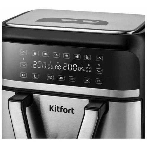 Аэрогриль KITFORT КТ-2247 2850Вт черный/серебристый