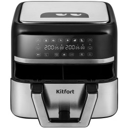 Аэрогриль KITFORT КТ-2247 2850Вт черный/серебристый