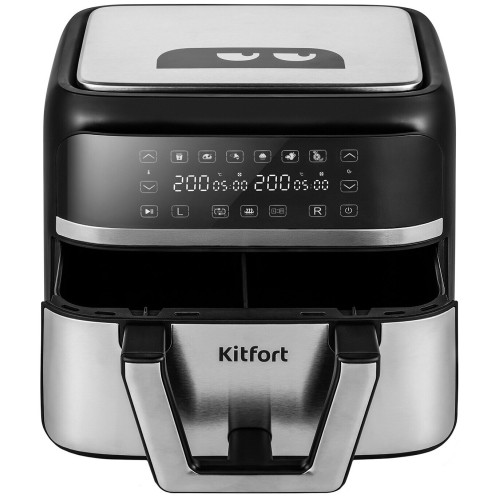 Аэрогриль KITFORT КТ-2247 2850Вт черный/серебристый