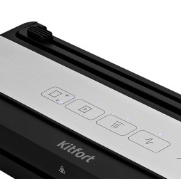 Вакуумный упаковщик KITFORT КТ-1533 110Вт черный/серебристый