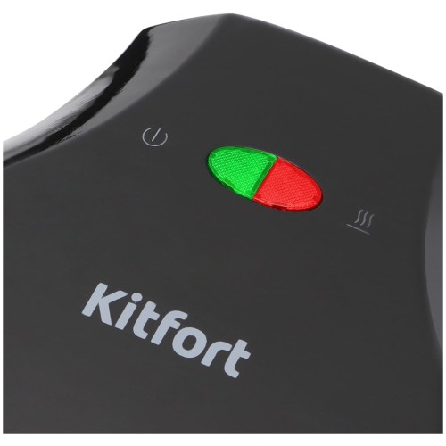 Вафельница KITFORT КТ-1664 1000Вт черный