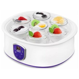 Йогуртница KITFORT КТ-2088-1 20Вт белый/фиолетовый
