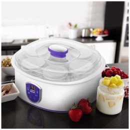 Йогуртница KITFORT КТ-2088-1 20Вт белый/фиолетовый