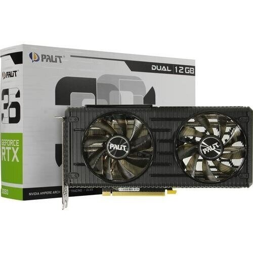 Видеокарта Ninja (Sinotex) Geforce RTX3060 (3584SP) 12GB GDDR6 192BIT (HDMI/3xDP) 12GB GDDR6 192BIT (HDMI/DP)
