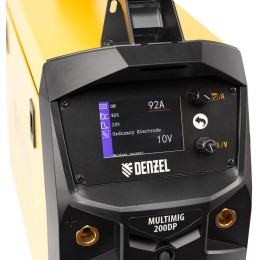 Аппарат инвертор. полуавтомат. сварки MultiMIG-200DP Synergy Double Pulse, 200 А, ПВ 80%// Denzel