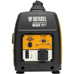 Генератор инверторный GT-1200iS, 1,2 кВт, 230 В, бак 2,4 л, закрытый корпус, ручной старт// Denzel