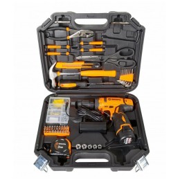 Дрель-шуруповерт аккумуляторная ДА-12Л-2КН с набором инструментов Вихрь