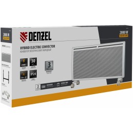 Конвектор гибридный электрический HybridX-2000, ИК нагреватель, цифровой термостат// Denzel