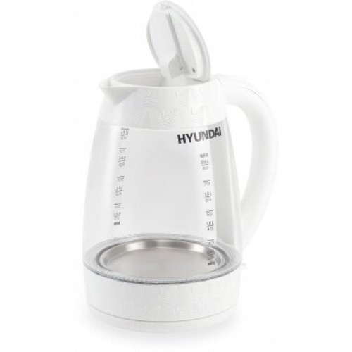 Электрочайник HYUNDAI HYK-G4506 2л. 2200Вт белый (корпус: стекло)