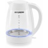 Электрочайник HYUNDAI HYK-G4506 2л. 2200Вт белый (корпус: стекло)