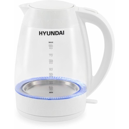 Электрочайник HYUNDAI HYK-G4506 2л. 2200Вт белый (корпус: стекло)