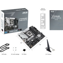 Материнская плата Asus PRIME B760M-A WIFI D4 Soc-1700 Intel B760 4xDDR4 mATX AC`97 8ch(7.1) GbLAN RAID+HDMI+DP