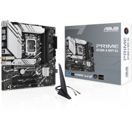 Материнская плата Asus PRIME B760M-A WIFI D4 Soc-1700 Intel B760 4xDDR4 mATX AC`97 8ch(7.1) GbLAN RAID+HDMI+DP