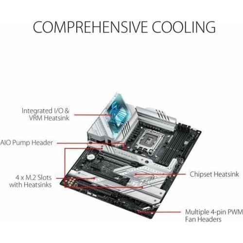 Материнская плата Asus ROG STRIX Z790-A GAMING WIFI D4 Soc-1700 Intel Z790 4xDDR4 ATX AC`97 8ch(7.1) 2.5Gg RAID+HDMI+DP