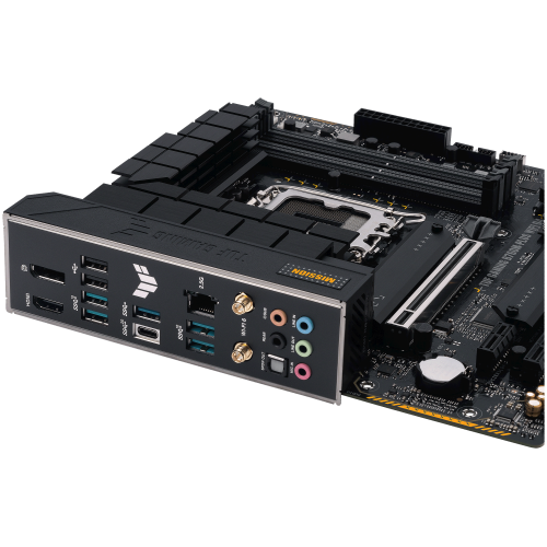 Материнская плата Asus TUF GAMING B760M-PLUS WIFI D4 Soc-1700 Intel B760 4xDDR4 mATX AC`97 8ch(7.1) 2.5Gg RAID+HDMI+DP