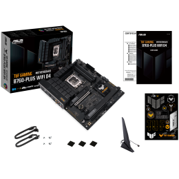 Материнская плата Asus TUF GAMING B760-PLUS WIFI D4 Soc-1700 Intel B760 4xDDR4 ATX AC`97 8ch(7.1) 2.5Gg RAID+HDMI+DP