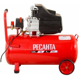 Компрессор поршневой Ресанта КП-50/240М масляный 240л/мин 50л 1600Вт красный/черный