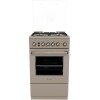 Газовая плита DE LUXE 5040.40г (кр) ЧР-016 бежевый (стеклянная крышка) реш.чугун