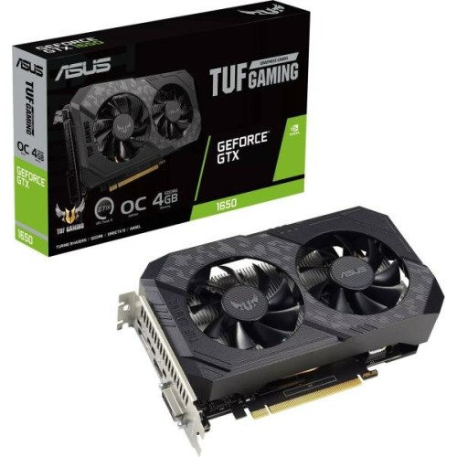 Видеокарта Asus PCI-E TUF-GTX1650-O4GD6-P-V2-GAMING NVIDIA GeForce GTX 1650 4096Mb 128 GDDR6 1635/12000 DVIx1 HDMIx1 DPx1 HDCP Ret