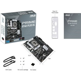 Материнская плата Asus PRIME B760-PLUS D4 LGA1700, B760, 4*DDR4, HDMI+DP+VGA, 4xSATA3 + RAID, M2, Audio, Gb LAN, USB 3.2, USB 2.0, ATX