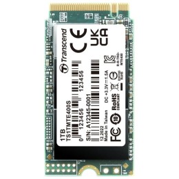 Твердотельный диск 1TB Transcend MTE400S, 3D TLC NAND, M.2 2242 ,PCI-E 4x [ R/W - 2000/1700 MB/s]
