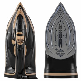 Утюг ENDEVER Delta-226, черный/бежевый, 2400 Вт, Подача пара до 45 г/мин, Пар