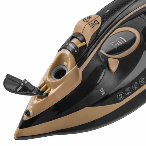 Утюг ENDEVER Delta-226, черный/бежевый, 2400 Вт, Подача пара до 45 г/мин, Пар