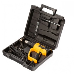 Фен технический HG-2000E, 2000 Вт, 2 режима, LCD дисплей// Denzel