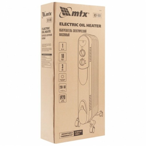 Масляный обогреватель MTX OCH-1000, 230 В, 1000 Вт 