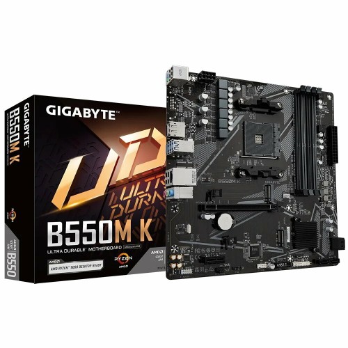 Материнская плата Gigabyte B550M K Soc-AM4 AMD B550 4xDDR4 mATX AC`97 8ch(7.1) GbLAN RAID+HDMI