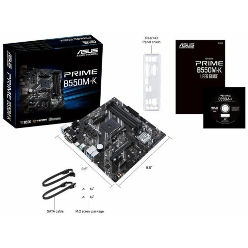 Материнская плата Gigabyte B550M K Soc-AM4 AMD B550 4xDDR4 mATX AC`97 8ch(7.1) GbLAN RAID+HDMI