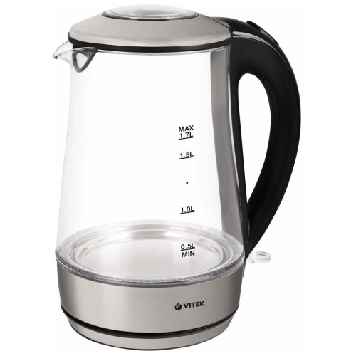Электрочайник VITEK VT-7082 Loft Professional (MC) стекло/серебро