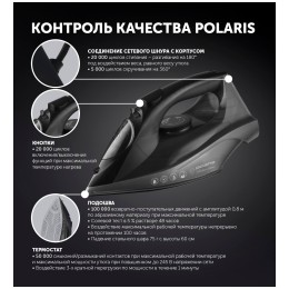Утюг POLARIS PIR 2430K 2400Вт фуксия/черный