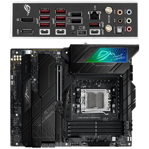 Материнская плата ASUS ROG STRIX X670E-F GAMING WIFI, Socket AM5, X670, 4*DDR5, HDMI+DP, 4xSATA3 + RAID, M2, Audio, Gb LAN, USB 3.2, USB 2.0, ATX; 90MB1BA0-M0EAY0