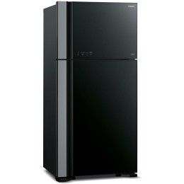 Холодильник HITACHI R-VG660PUC7-1 GBK черное стекло (двухкамерный)